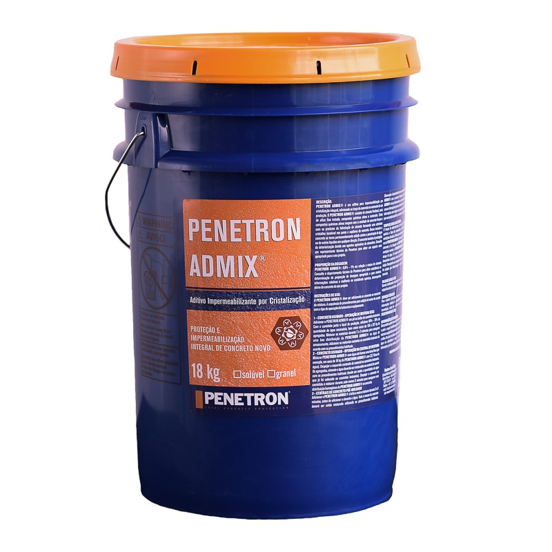 PENETRON ADMIX COM RASTREADOR SOLUVEL BALDE 18 KG